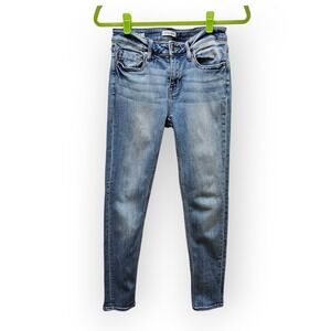 Vigoss Thompson Tomboy Skinny Jeans Light Wash Blue Size 27 Stretch Denim